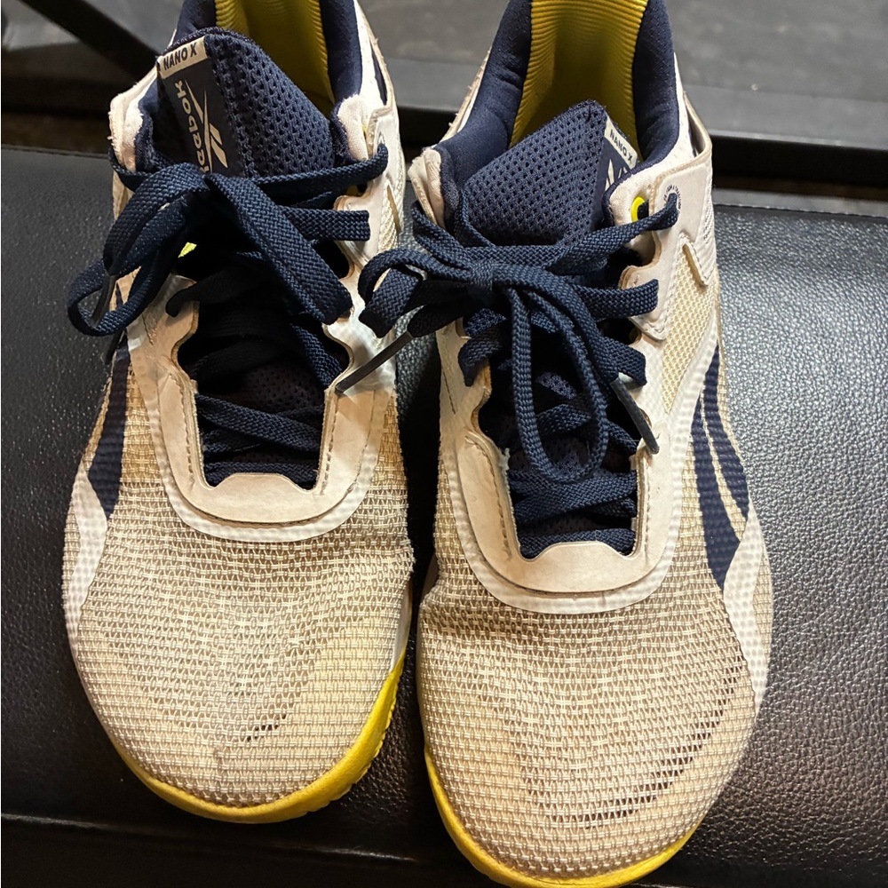 Reebok white and Navy Sneakers